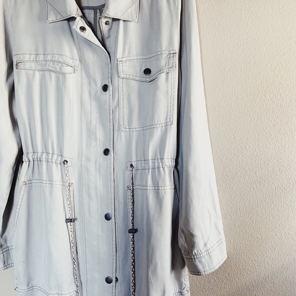 Anthropologie Sunday Anorak Jacket Cream Tan L - Picture 4 of 7